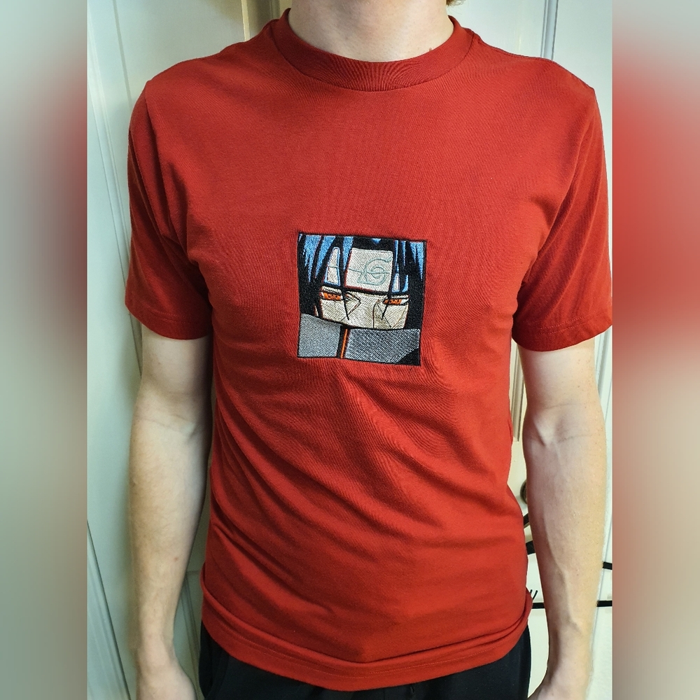 itatchi, naruto embroidered shirt
